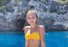 Стефания маликова продемонстрировала осиную талию в купальнике Отдых в Италии на яхте
